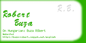 robert buza business card